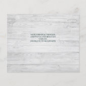 Papier Budget Vert Photo Mariage Enregistrer La Date Invi (Dos)