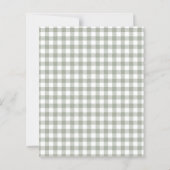 Papier Budget Vert Sauge Petit Canard Bébé Naissance (Dos)