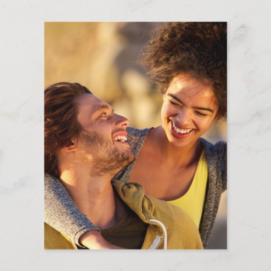 Papier Budget vert Script Mariage Photo Invitation (Dos)