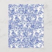 Papier Budget Victorian Quelque chose de bleu Invitation (Dos)