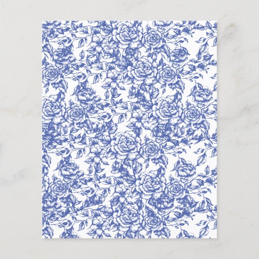 Papier Budget Victorian Quelque chose de bleu Invitation (Dos)