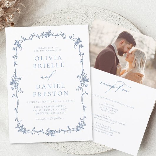 Papier Budget Victorien Français Photo Tout en un Mariage