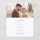 Papier Budget Victorien Français Photo Tout en un Mariage (Dos)