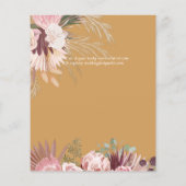 Papier BUDGET Vin Bourgogne Pampas Grass Mariage Tropical (Dos)