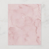 Papier Budget Vin rose encourage à aimer la Fête des mari (Dos)