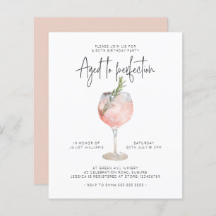 Papier Budget Vin rose vieilli à la perfection 60e annive