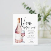 Papier Budget Vino Moderne Avant Vows Fête des mariées (Debout devant)