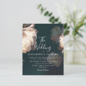 Papier Budget Vintage vert blanc blanc Mariage (Debout devant)