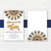 Papier Budget Voici Le Baby shower Son Retro