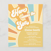 Papier Budget Voici le fils baby shower Invitation (Devant)