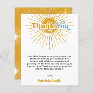 Papier Budget Voici le fils baby shower Merci