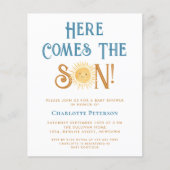 Papier Budget Voici L'Invitation Du Fils Baby shower (Devant)