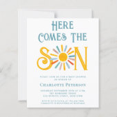 Papier Budget Voici L'Invitation Du Fils Baby shower (Devant)