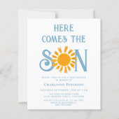 Papier Budget Voici L'Invitation Du Fils Baby shower (Devant)