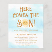 Papier Budget Voici L'Invitation Du Fils Baby shower (Devant)