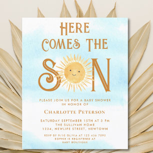 Papier Budget Voici L'Invitation Du Fils Baby shower