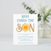 Papier Budget Voici L'Invitation Du Fils Baby shower (Debout devant)