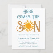 Papier Budget Voici L'Invitation Du Fils Baby shower (Devant)