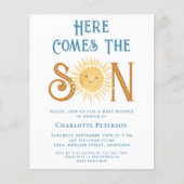 Papier Budget Voici L'Invitation Du Fils Baby shower (Devant)