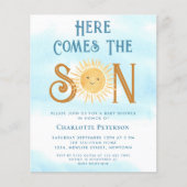 Papier Budget Voici L'Invitation Du Fils Baby shower (Devant)