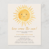 Papier Budget Voici L'Invitation Sun Baby shower (Devant)