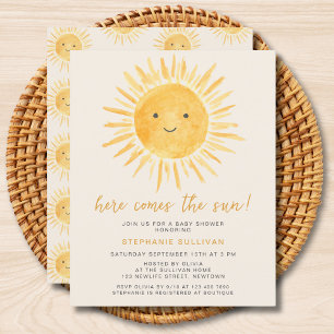 Papier Budget Voici L'Invitation Sun Baby shower