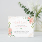 Papier Budget Watercolor Peonies Eucalyptus Bridal Brunch (Debout devant)
