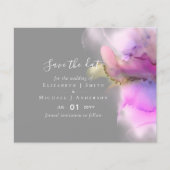 Papier Budget Watercolor Wedding Abstract Save Dates (Devant)