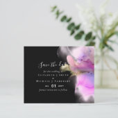 Papier Budget Watercolor Wedding Abstract Save Dates (Debout devant)