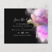 Papier Budget Watercolor Wedding Abstract Save Dates (Devant)