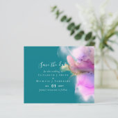 Papier Budget Watercolor Wedding Abstract Save Dates (Debout devant)