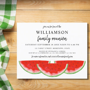 Papier Budget Watermelon Famille Réunion Invitation