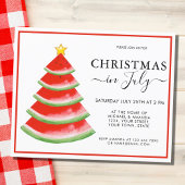 Papier Budget Watermelon Noël en Juillet Invitation