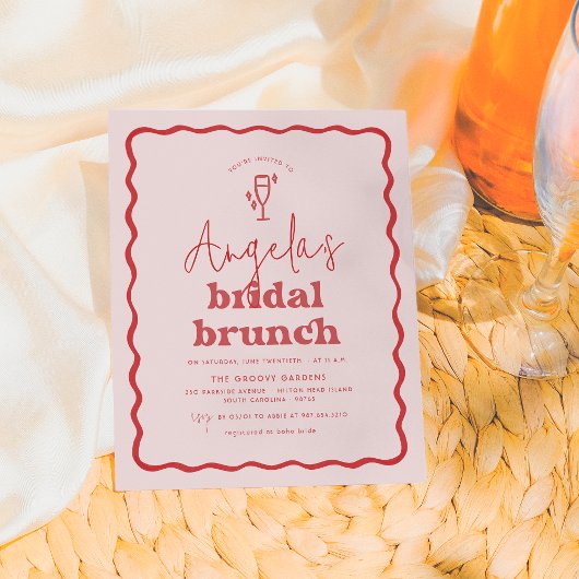 Papier Budget Wavy Retro Rose & Rouge Super Bridal Brunch