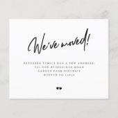 Papier Budget we have moved modern moving announcement (Devant)