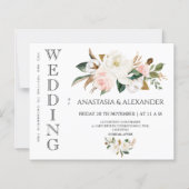 Papier Budget Wedding invitations  (Devant)