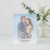 Papier Budget Wedding Vellum Transparency Photo Script (Debout devant)