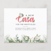 Papier Budget Weight Moved Floral Berry Moving Faire-part (Devant)