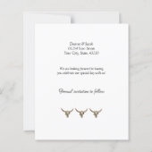 Papier Budget Western Bull Skull Wedding Enregistrer La D (Dos)