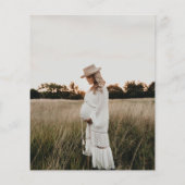 Papier Budget Western Photo Girl Baby shower Invitation (Dos)