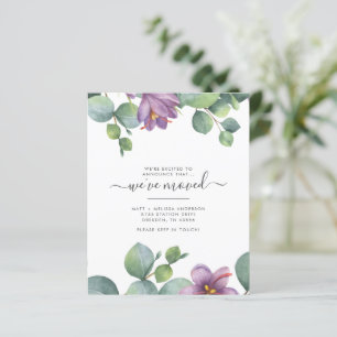 Papier Budget Weve Moved Green Purple Eucalyptus Moving