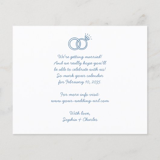 Papier Budget Whimsical Doodles Mariage Enregistrer la da (Dos)