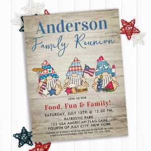 Papier Budget Whimsical Gnomes Famille Invitation de réun