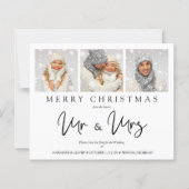 Papier Budget Whimsical MR & MRS Photos Mariages de Noël (Devant)