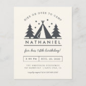 Papier Budget Wigwam dans le camp d'anniversaire de Woods (Devant)