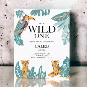 Papier BUDGET Wild One Cute Jungle Thème Première Invitat