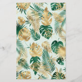 Papier Budget Wild One Green Gold Safari Invitation (Dos)