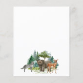Papier Budget Wild Un anniversaire animaux de la forêt bo (Dos)