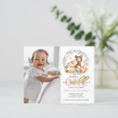 Papier Budget Wild Un Anniversaire Invitations Avec Photo (Debout devant)