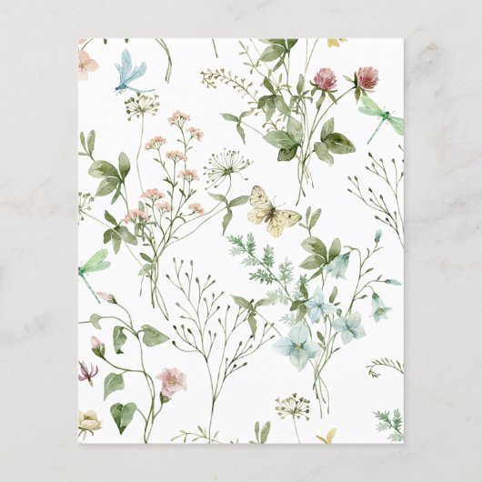 Papier Budget Wilfleurs Faire-part de mariage (Dos)